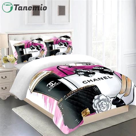 chanel bed set cheap|designer bedding sets chanel.